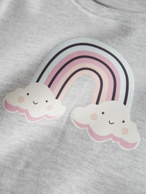 NAME IT Sweatshirt Bissine Light Grey Melange